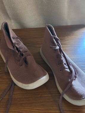 allbirds Mauve Knit High-Top Sneakers